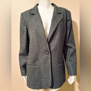 Sag Harbor Petite Dark Gray Wool Rich Blend Woolmark Blend Size 10P